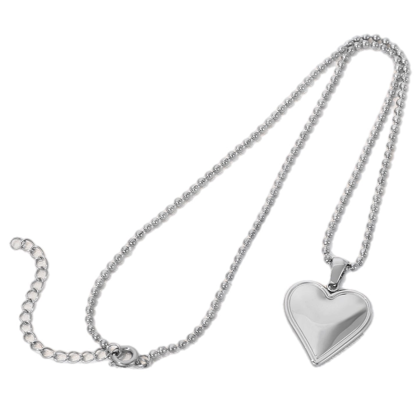 Stainless Steel Heart Pendant Necklace