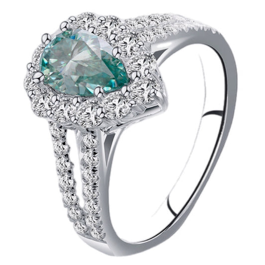 Ocean's Whisper 1 Carat Moissanite Ring