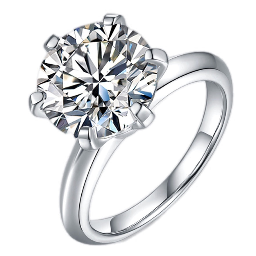 Starlit Promise 5 Carat Moissanite Solitaire Ring