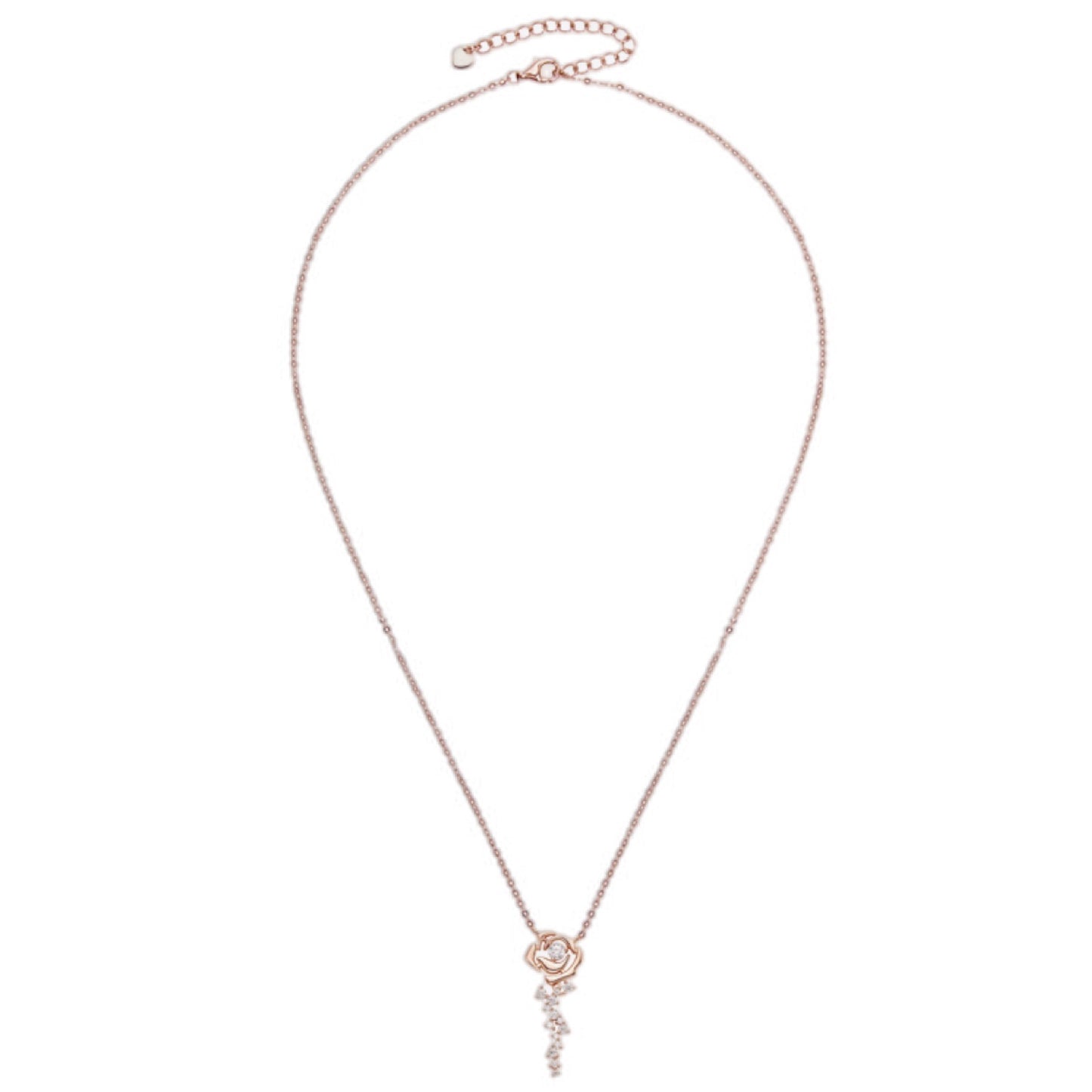 Sterling Silver 18K Rose Gold Toned Pendant Necklace