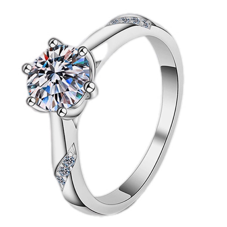 Celestial Spark 1 Carat Moissanite Ring