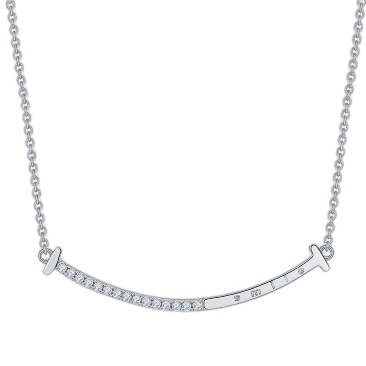 Moissanite Sterling Silver Necklace