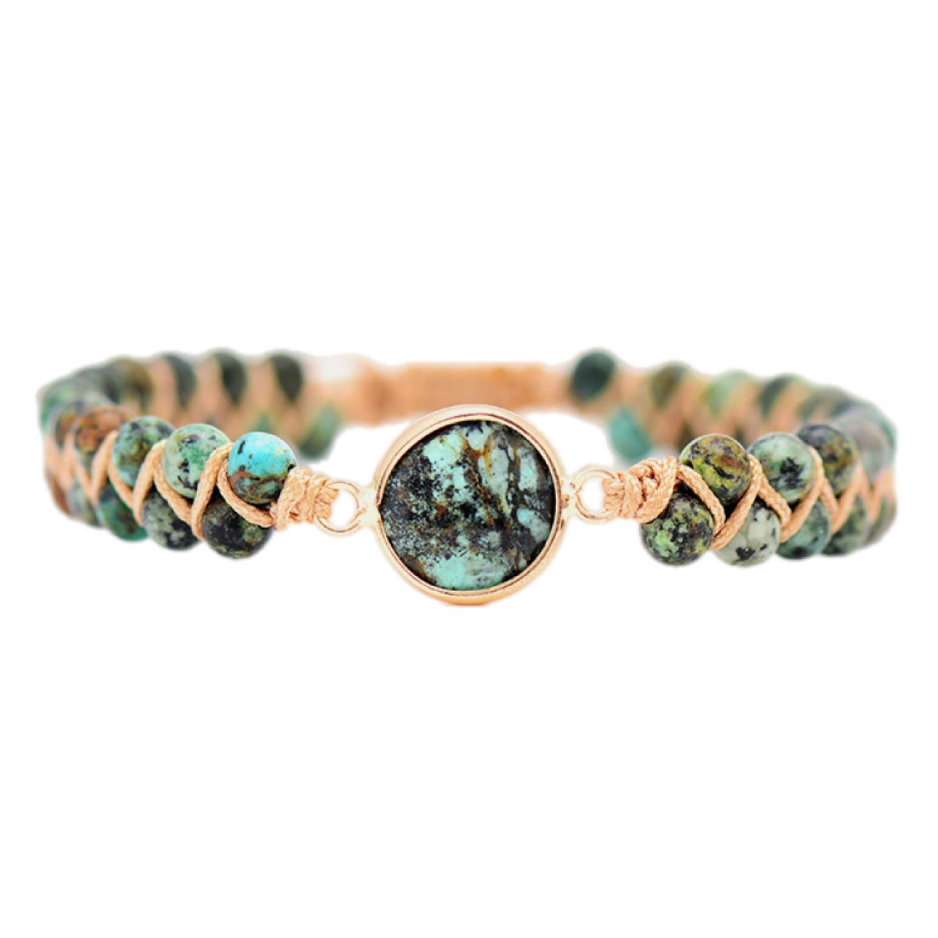 Handmade Beaded Copper Bracelet