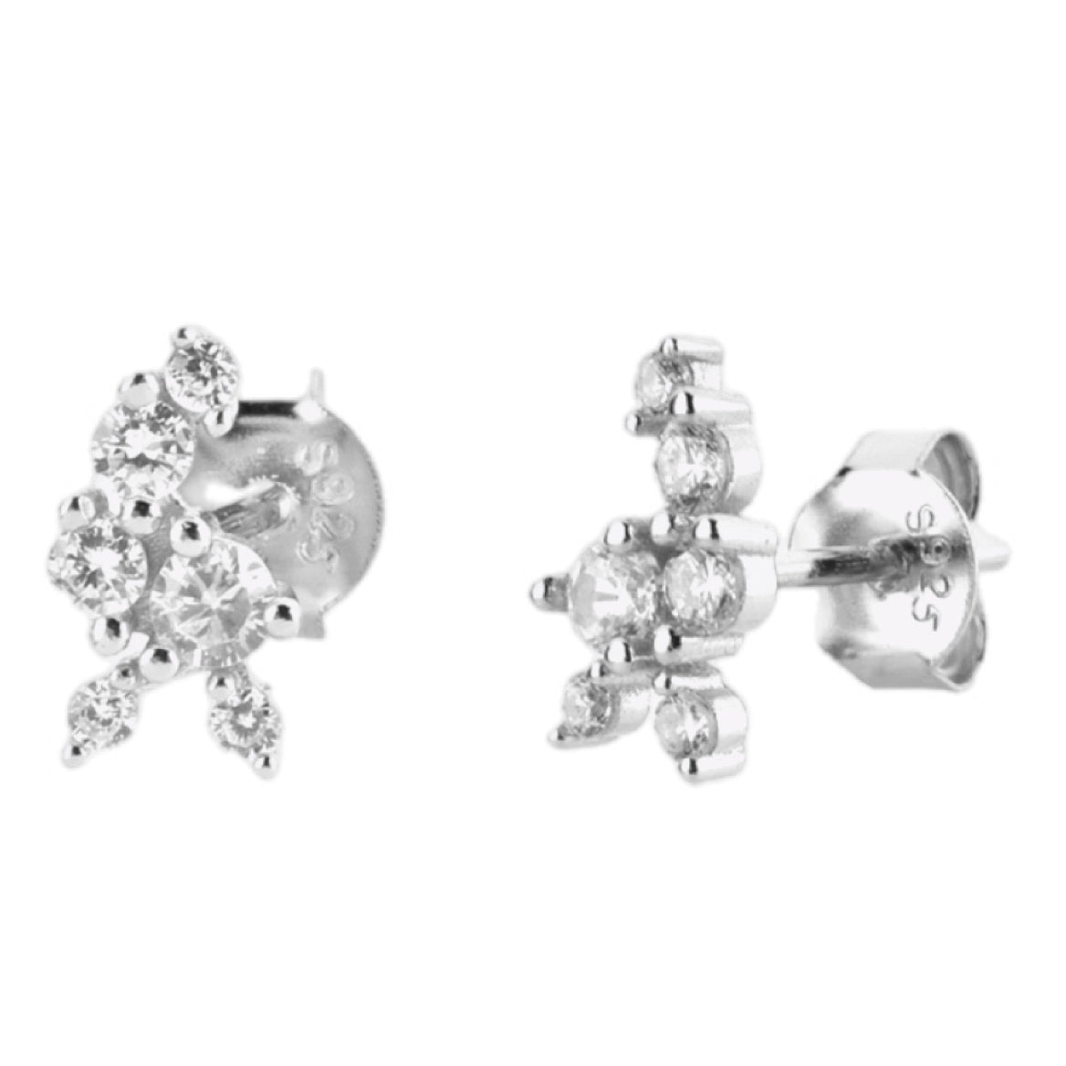 CZ Sterling Silver Stud Earrings