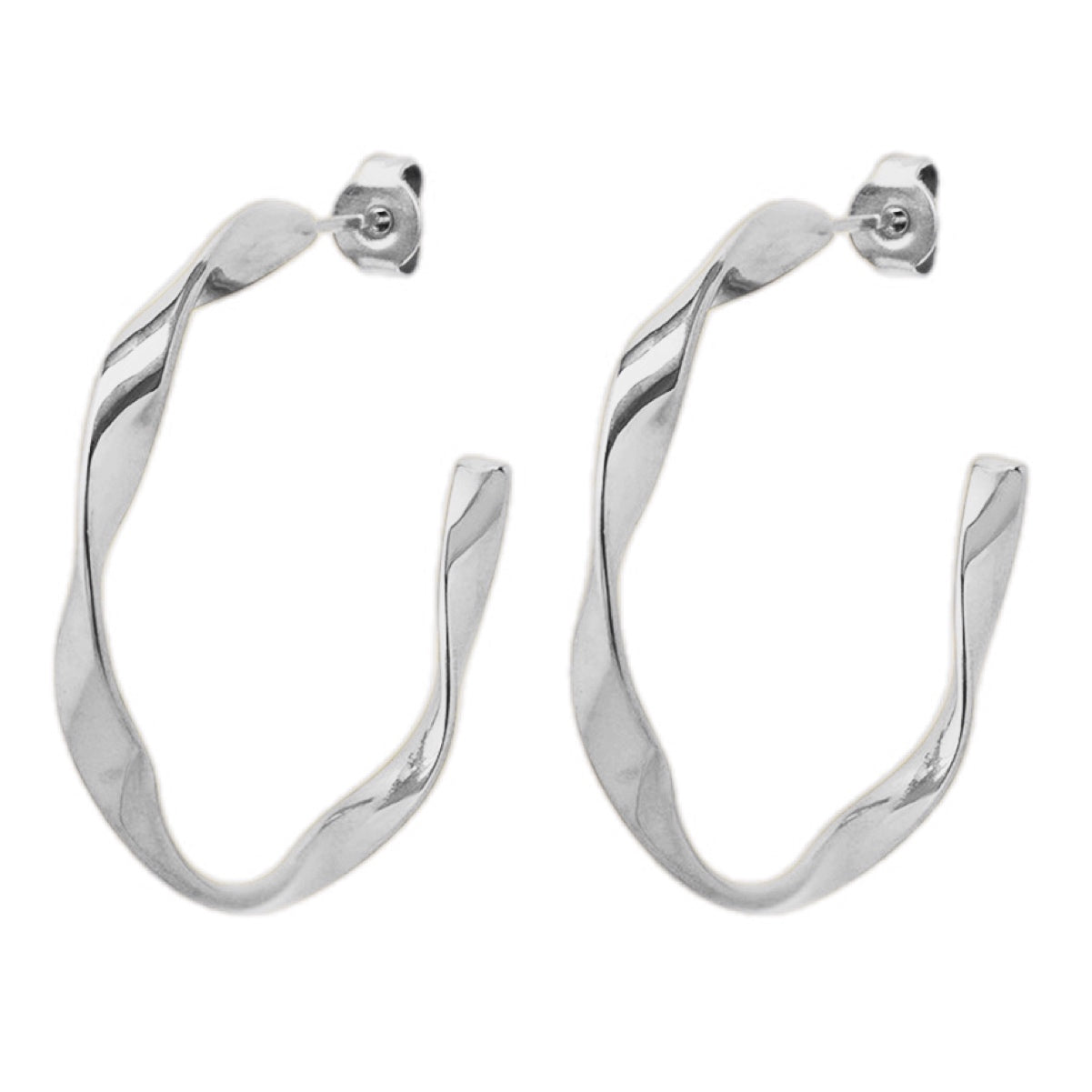 Titanium Steel C-Hoop Earrings