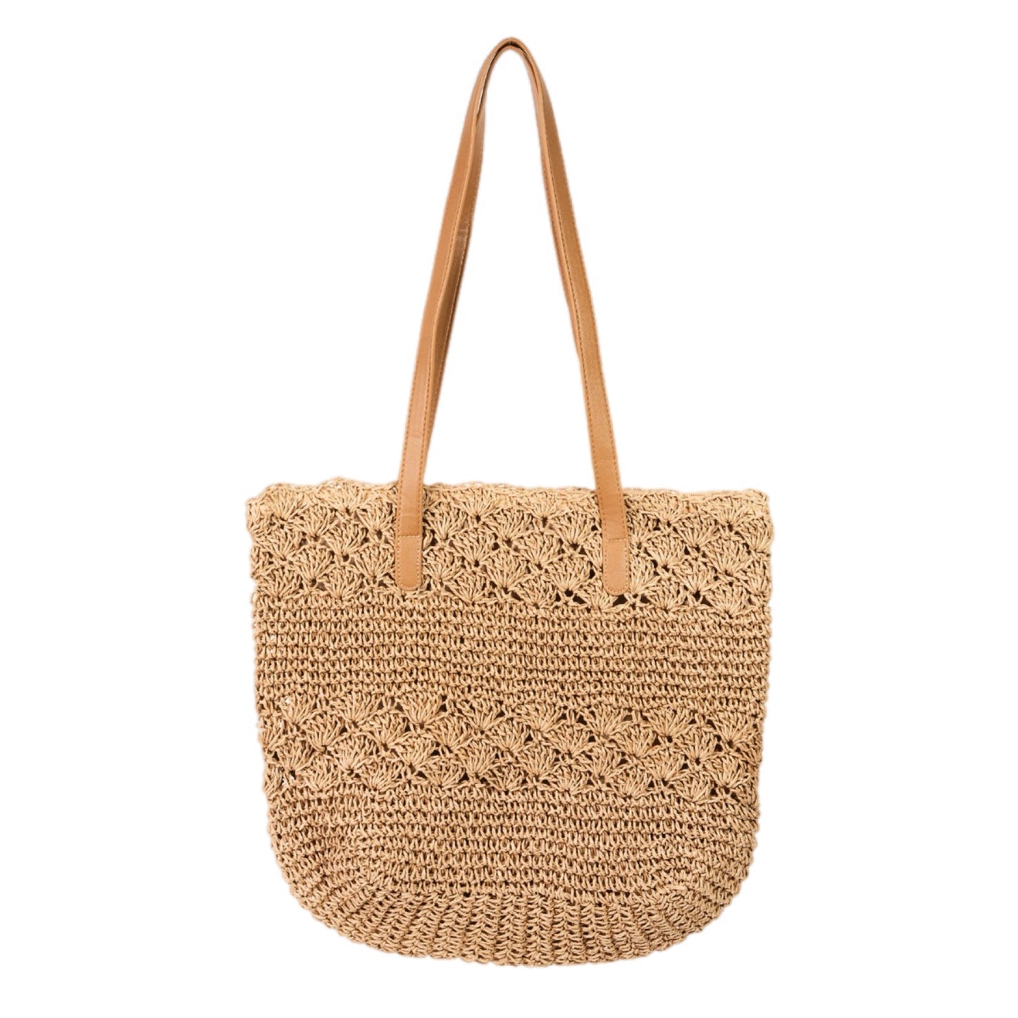 Straw Braided Tote Bag