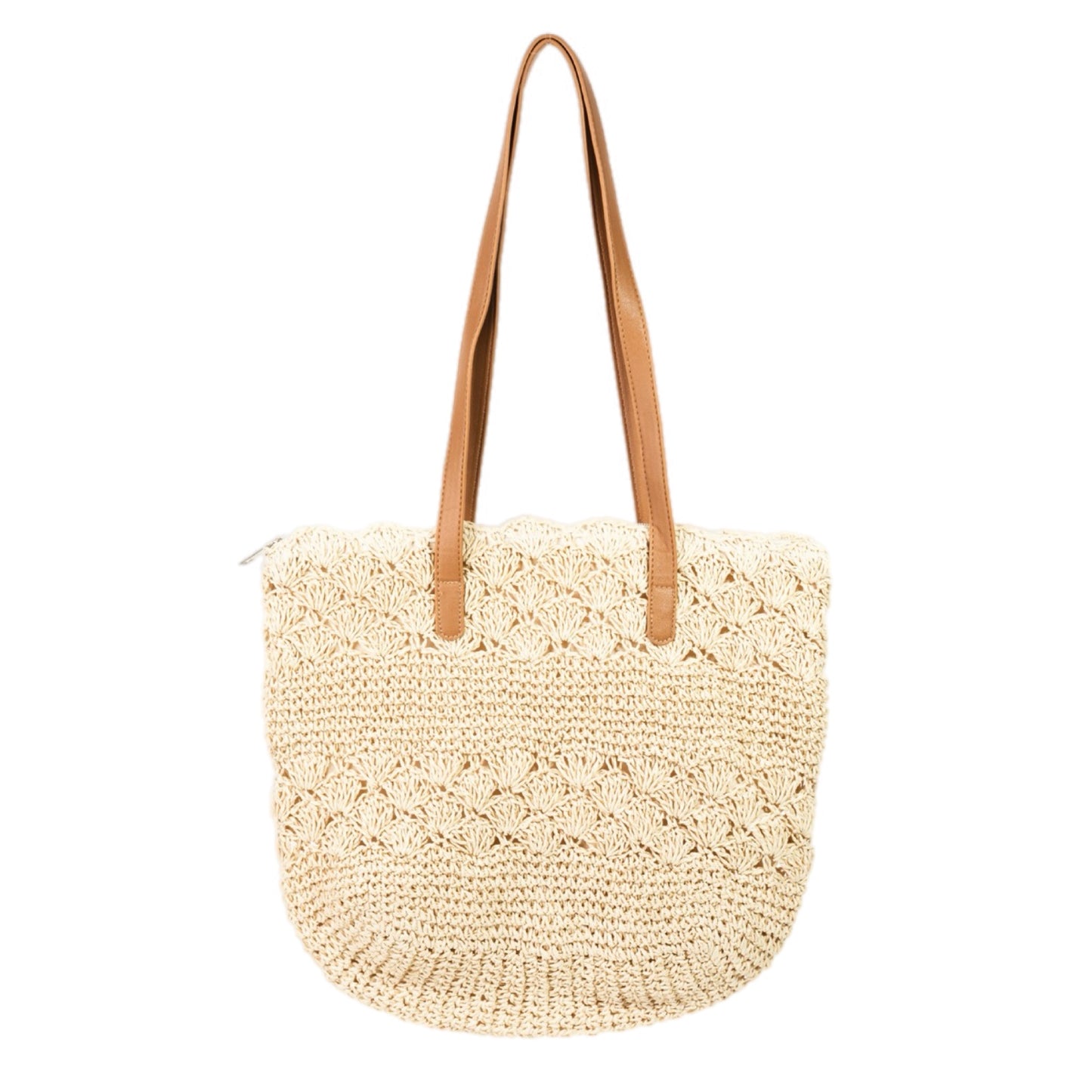 Straw Braided Tote Bag