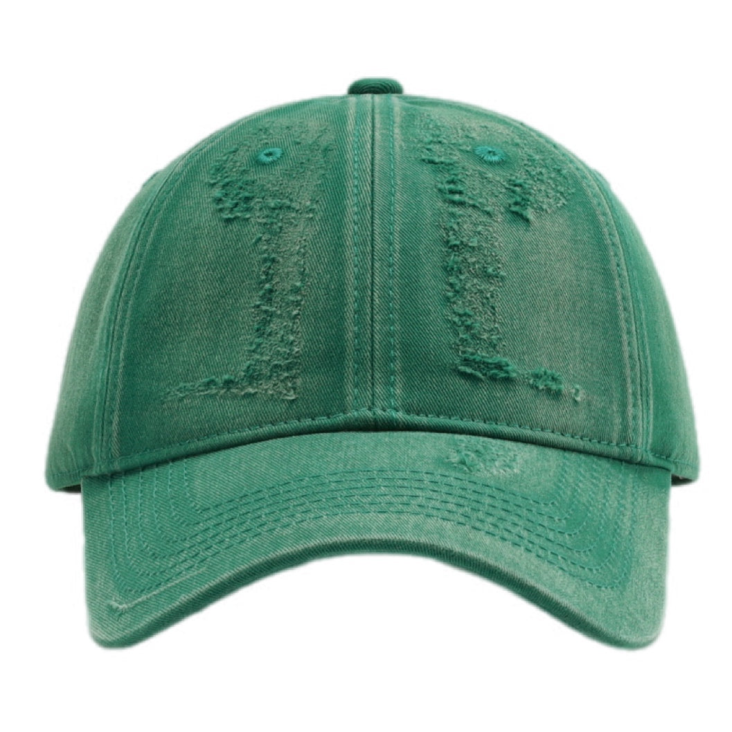 Distressed Adjustable Baseball Cap