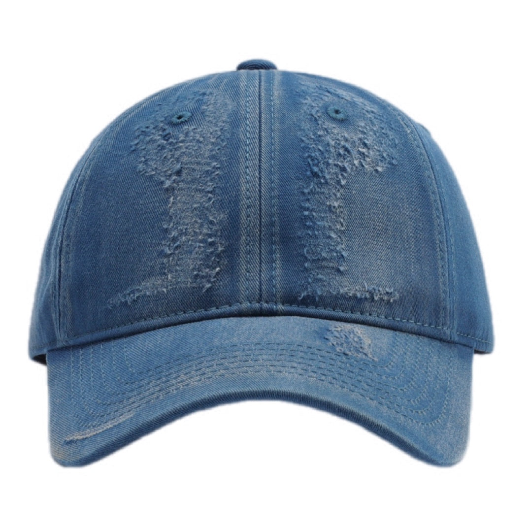 Distressed Adjustable Baseball Cap