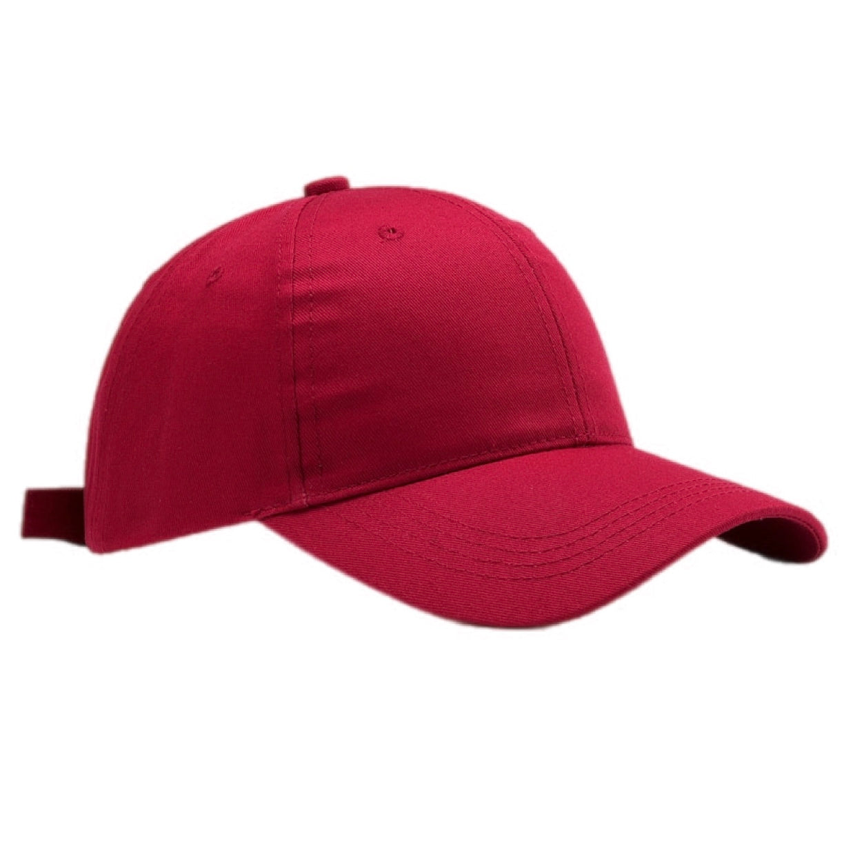 Plain Adjustable Cotton Baseball Cap