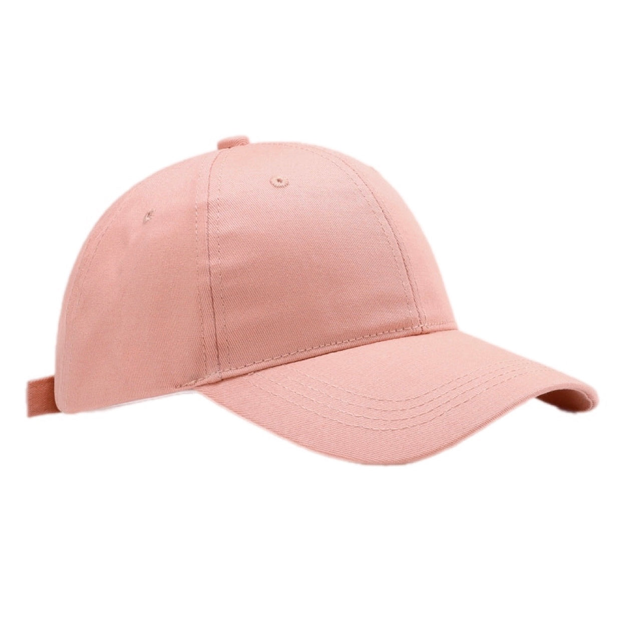 Plain Adjustable Cotton Baseball Cap