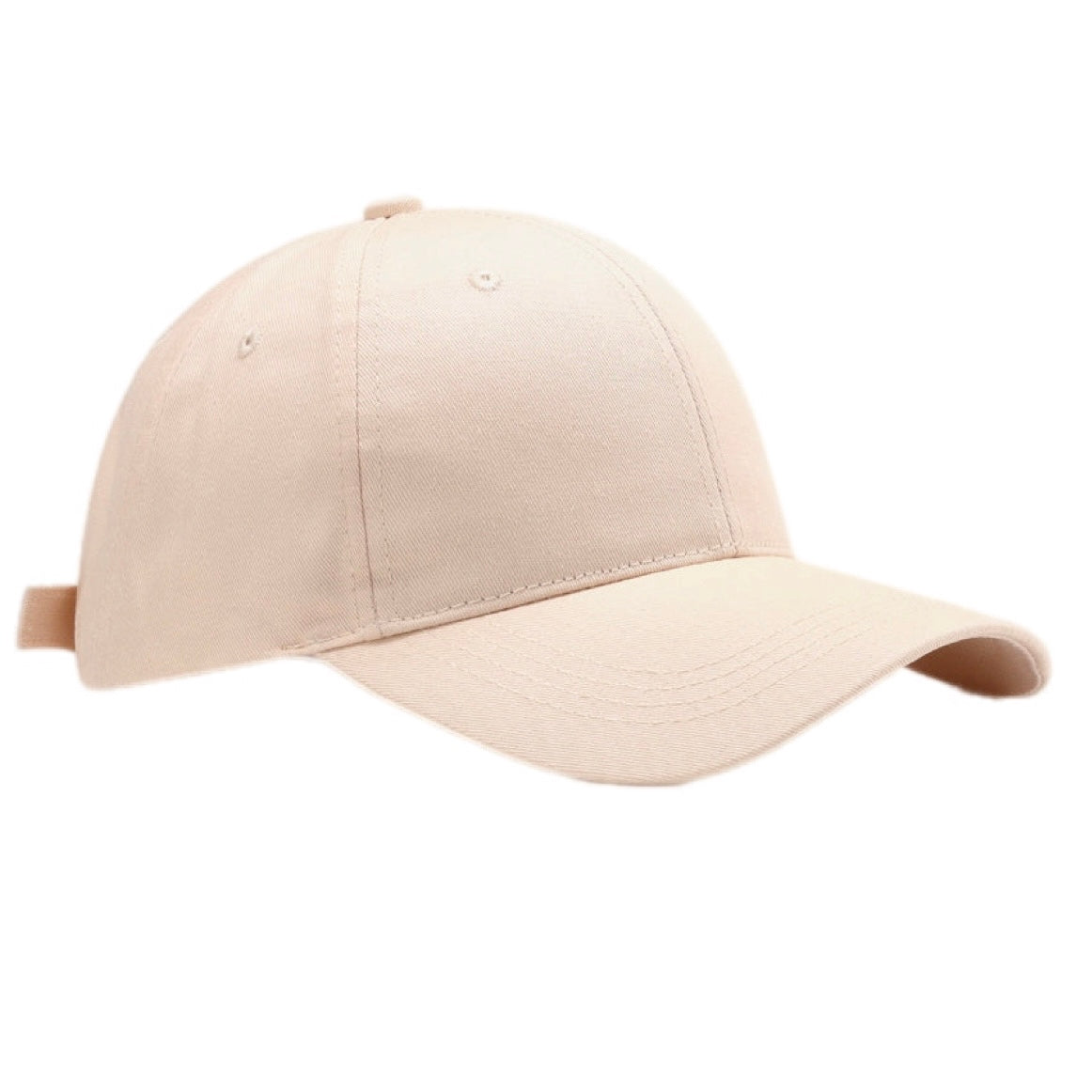 Plain Adjustable Cotton Baseball Cap