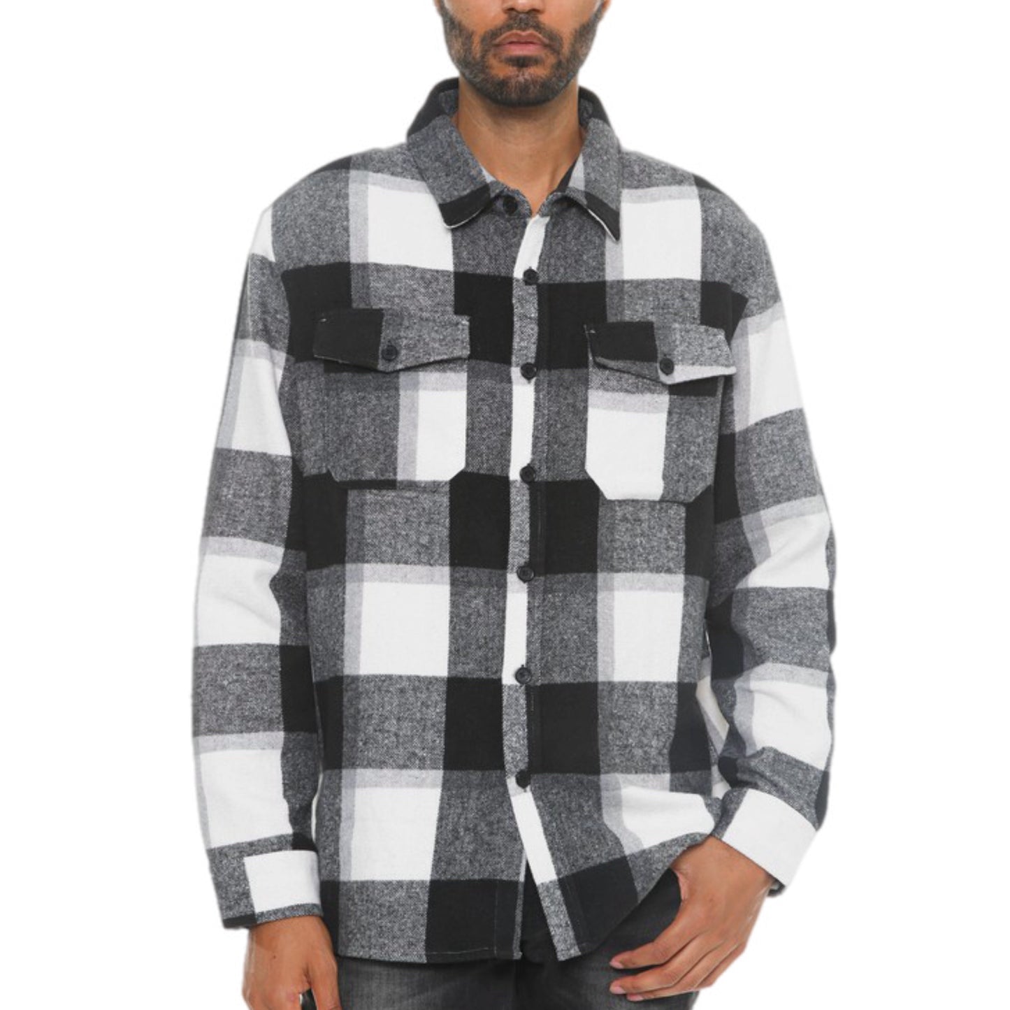 Checkered Soft Flannel Button Up