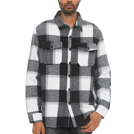 Checkered Soft Flannel Button Up