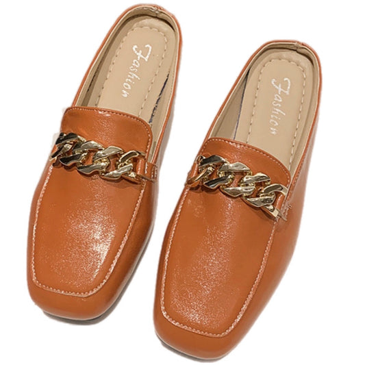 Vegan Leather Square Toe Loafers