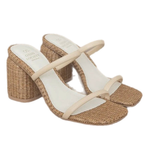 Raffia High Heels