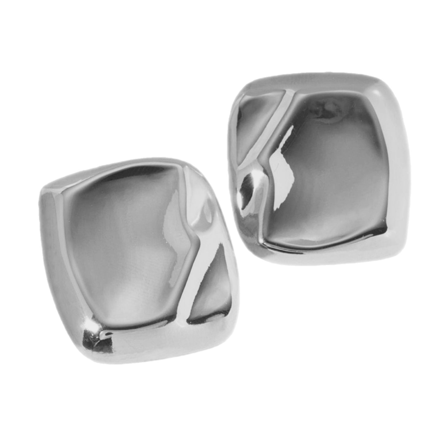 Stainless Steel Square Stud Earrings