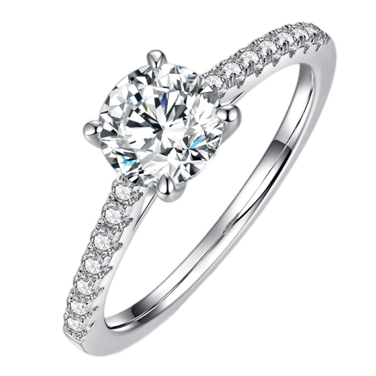 Heavenly Solitaire 1 Carat Moissanite Ring