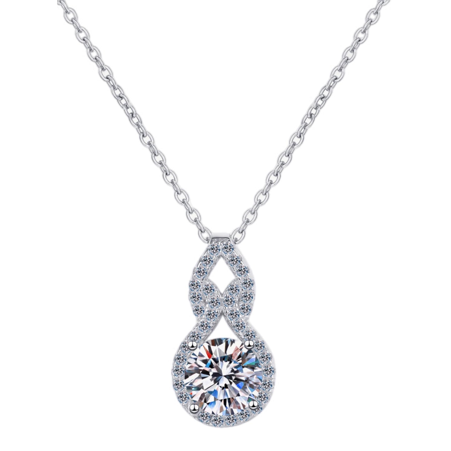 Infinite Radiance 1 Carat Moissanite Pendant Necklace