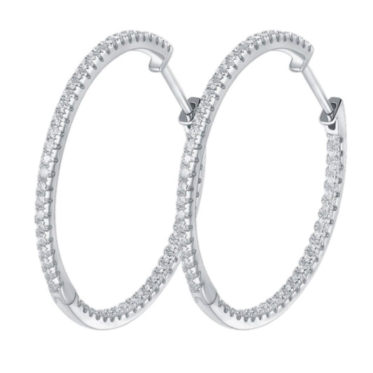 Infinite Shimmer Pavé Hoop Earring