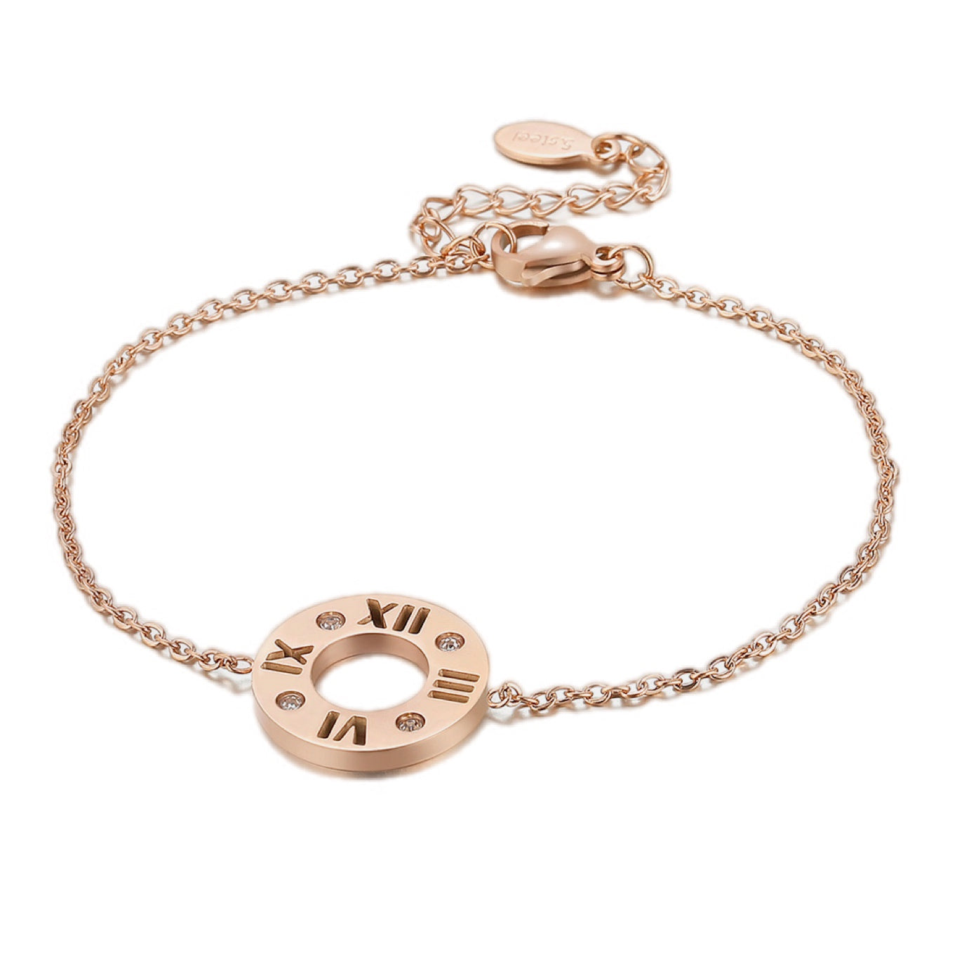 Timeless Elegance Rhinestone Wheel Bracelet