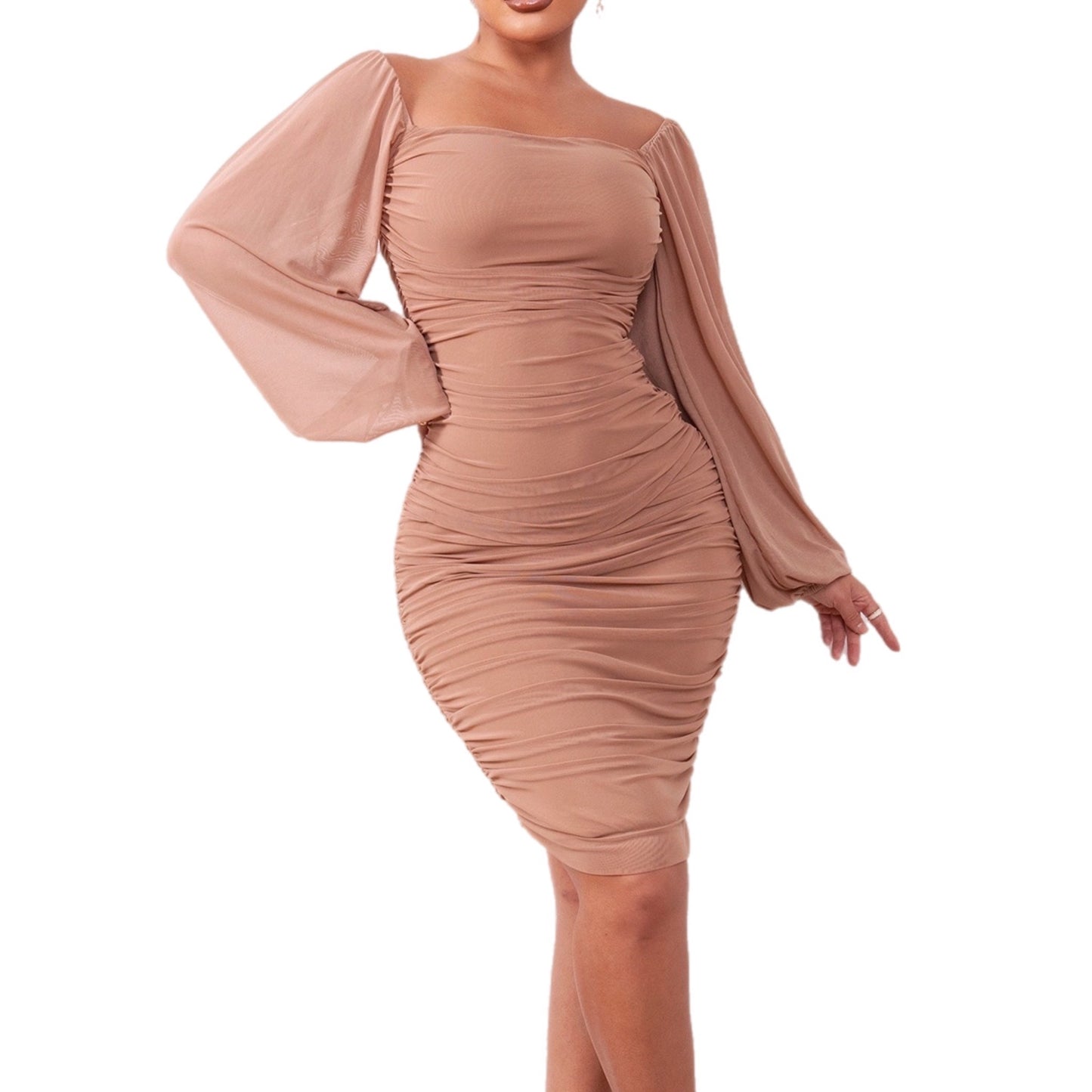 Ruched Bodycon Dress