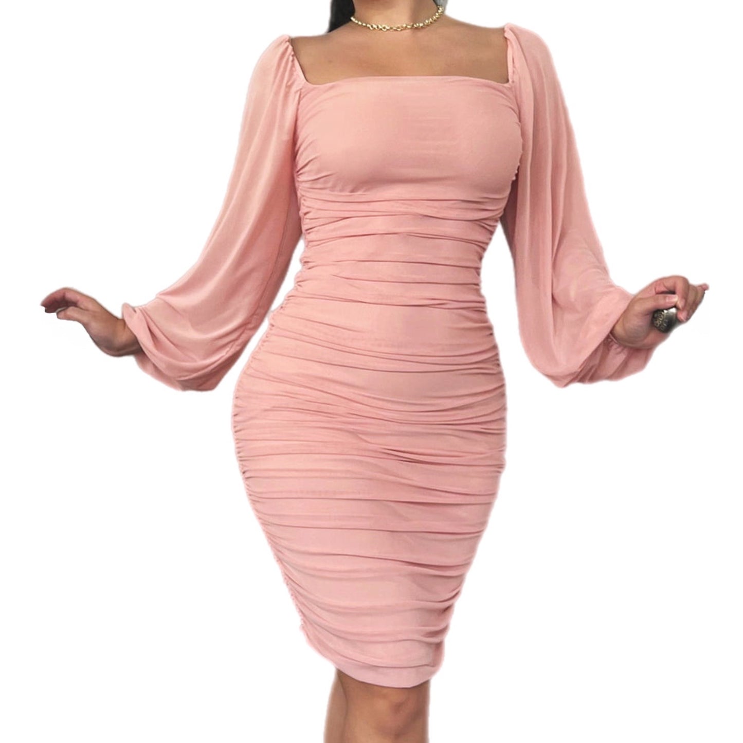 Ruched Bodycon Dress