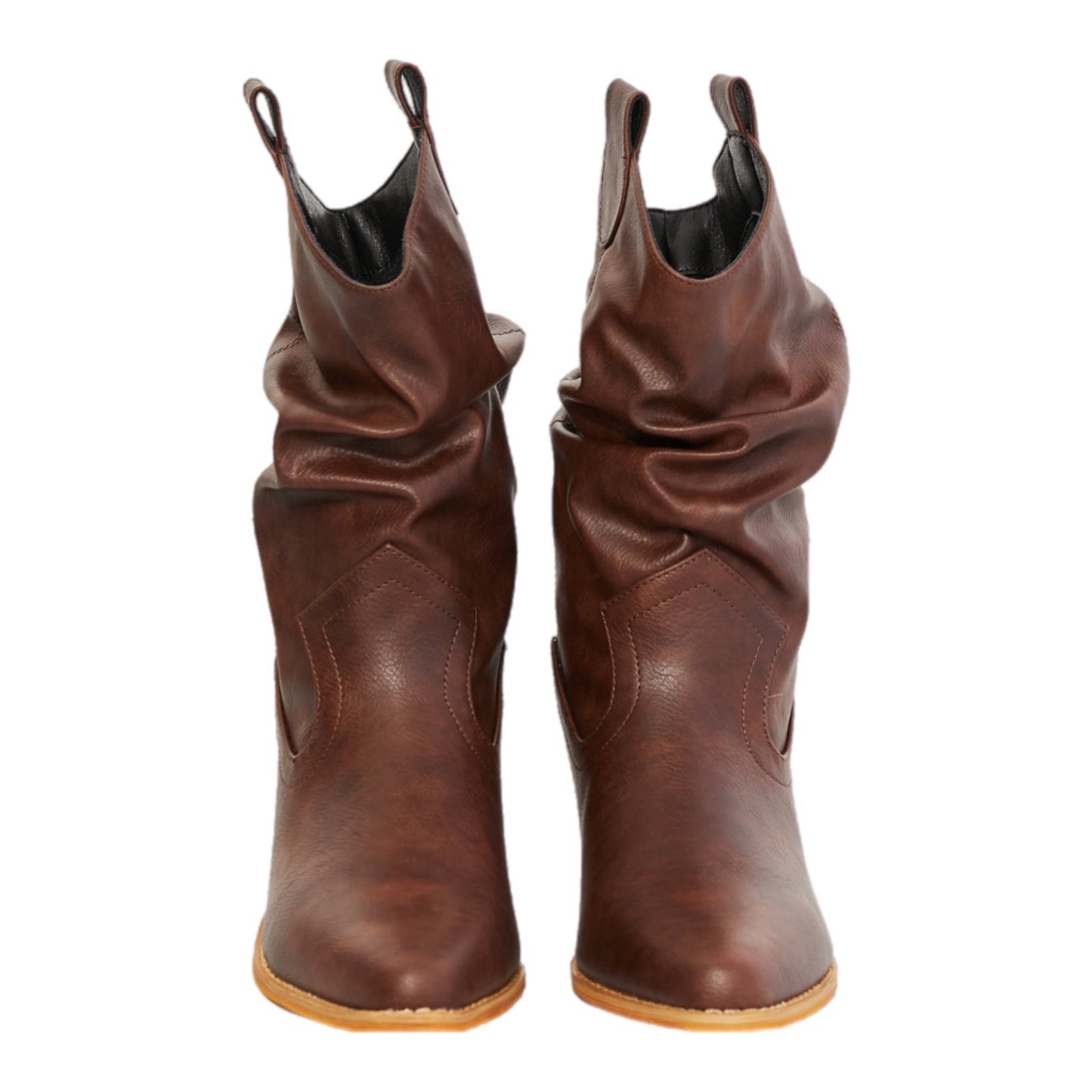 Scrunch Cowboy Boots in Brown