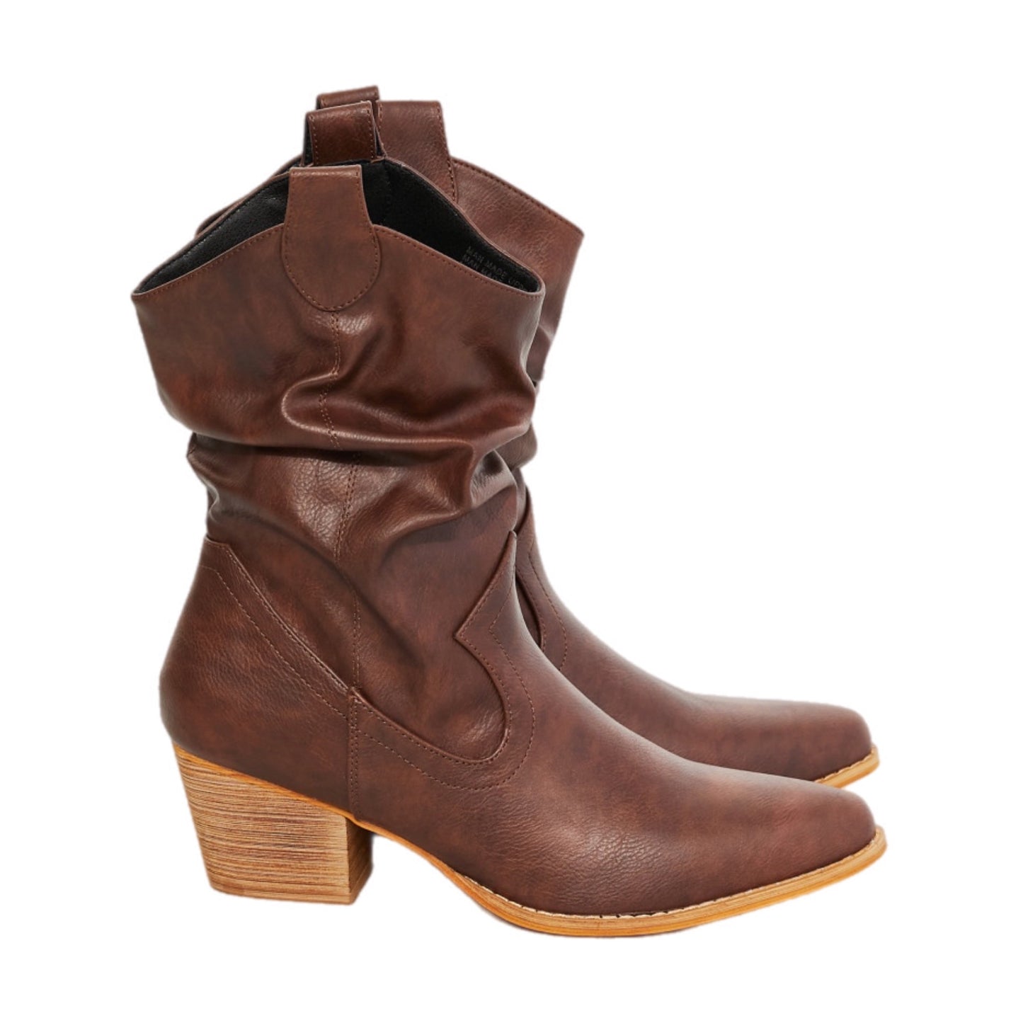 Scrunch Cowboy Boots in Brown