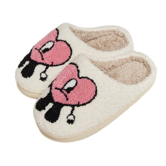 Heart Plush Slippers