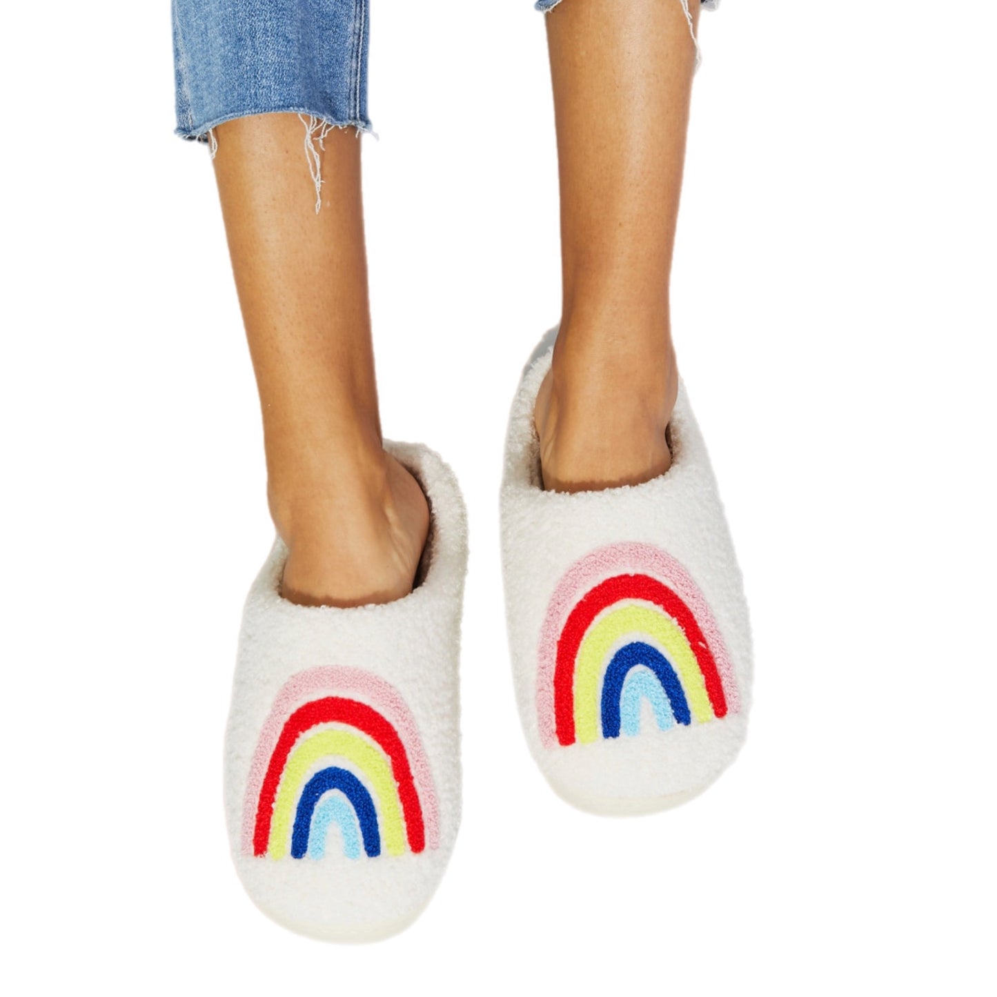 Rainbow Plush Slipper