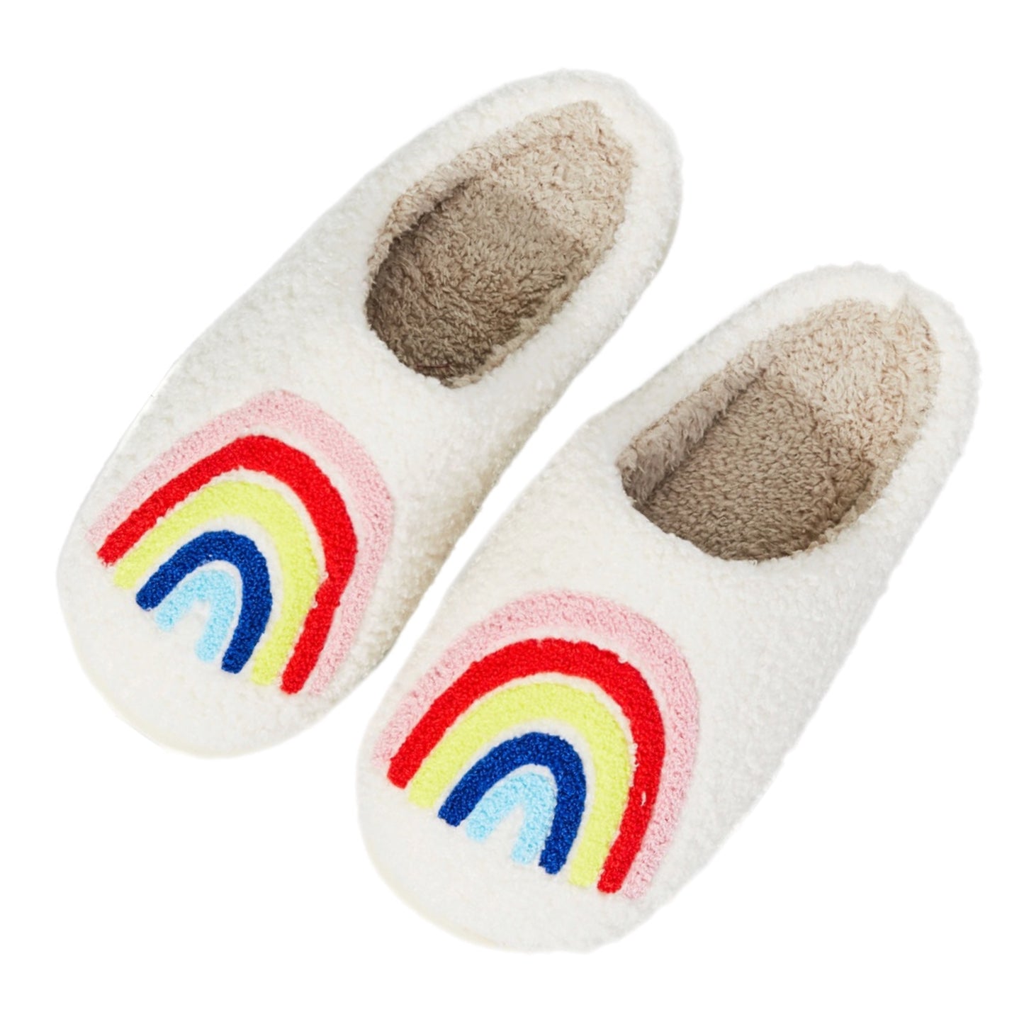 Rainbow Plush Slipper