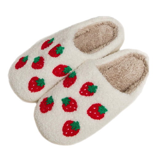 Melody Printed Plush Slippers