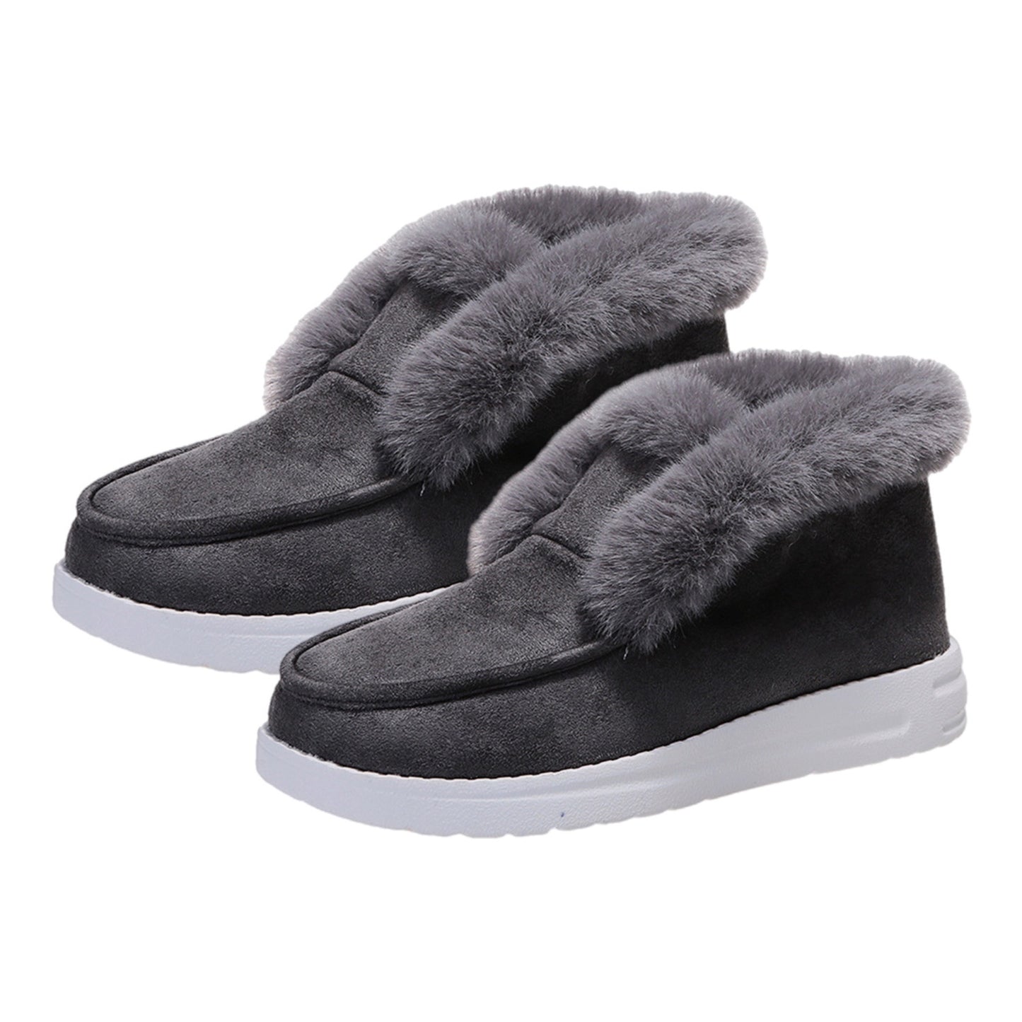 Furry Suede Snow Boots