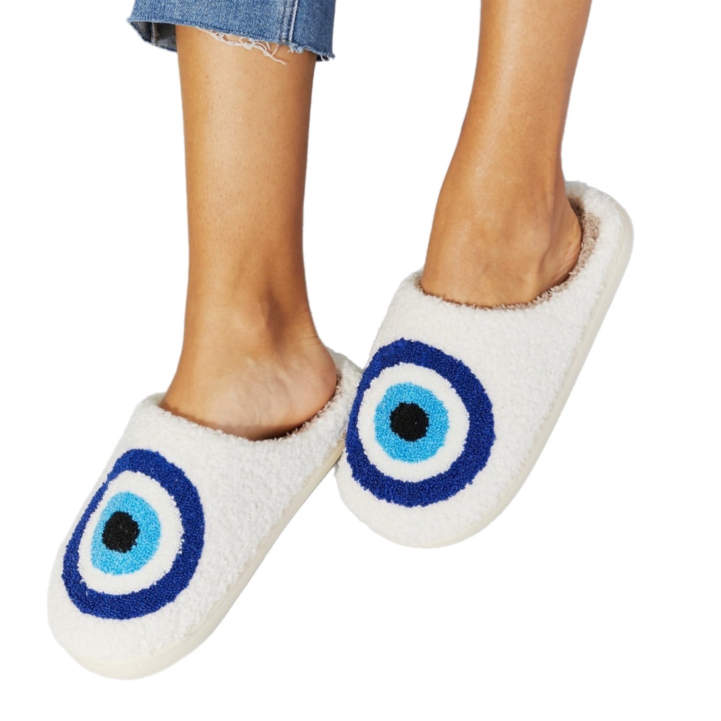 Evil Eye Plush Slipper