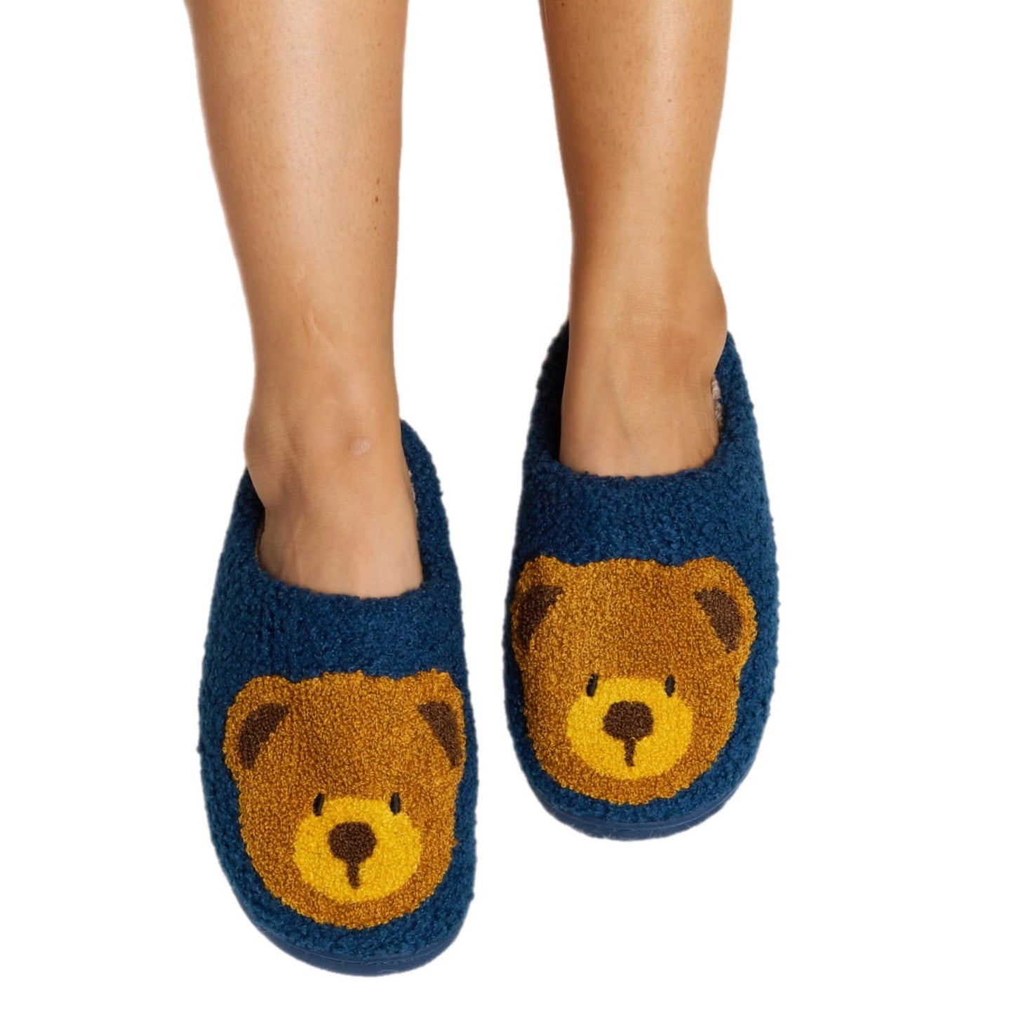 Teddy Bear Plush Slippers