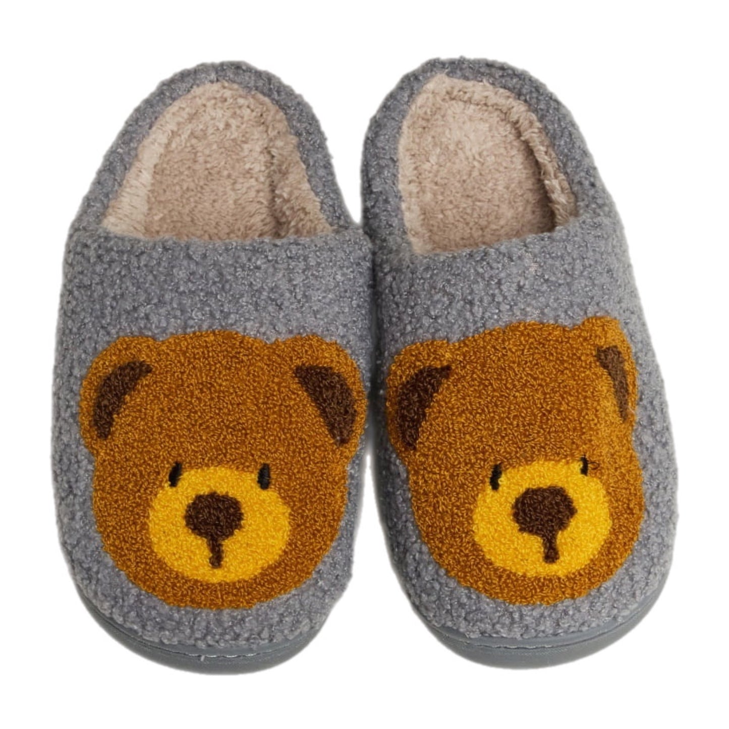 Teddy Bear Plush Slippers