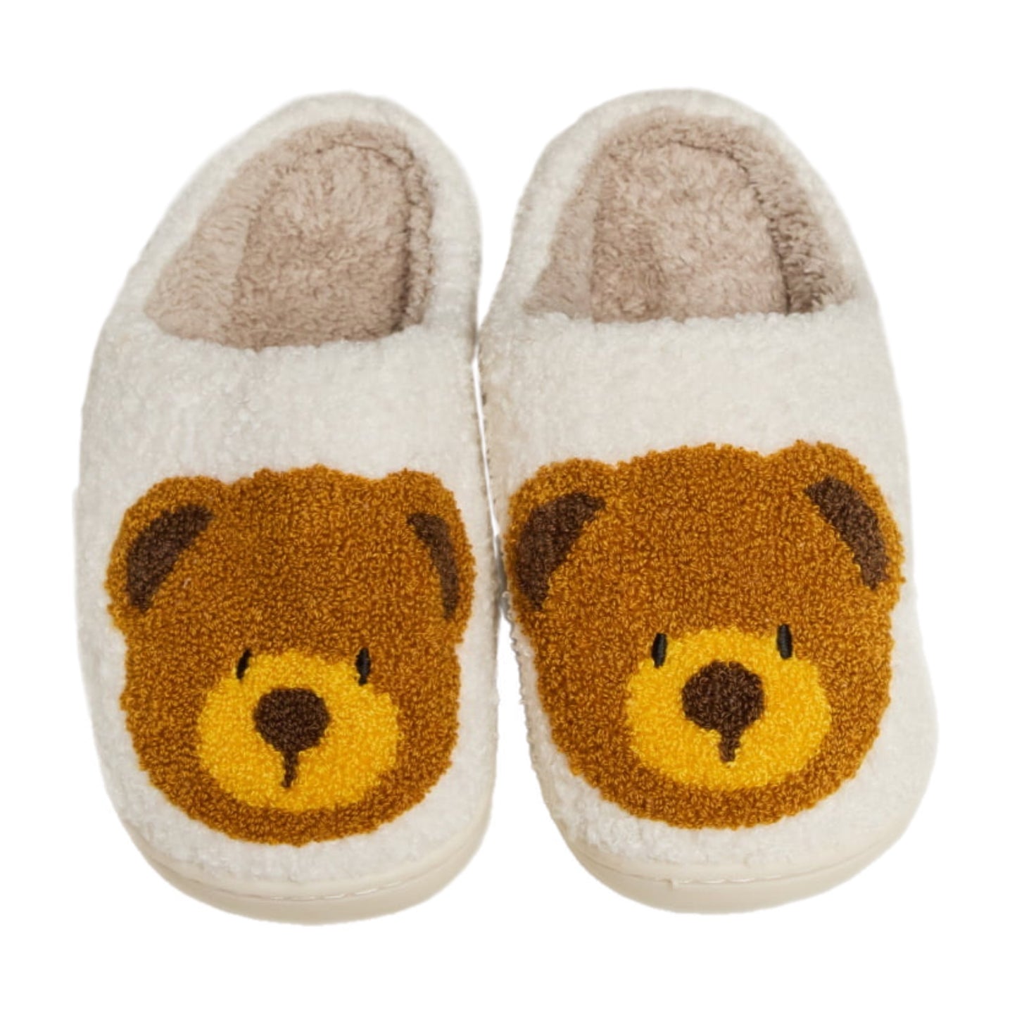 Teddy Bear Plush Slippers