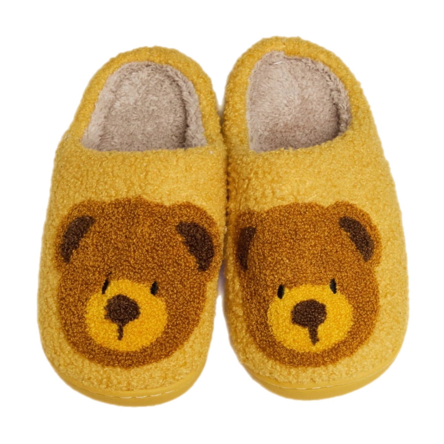 Teddy Bear Plush Slippers