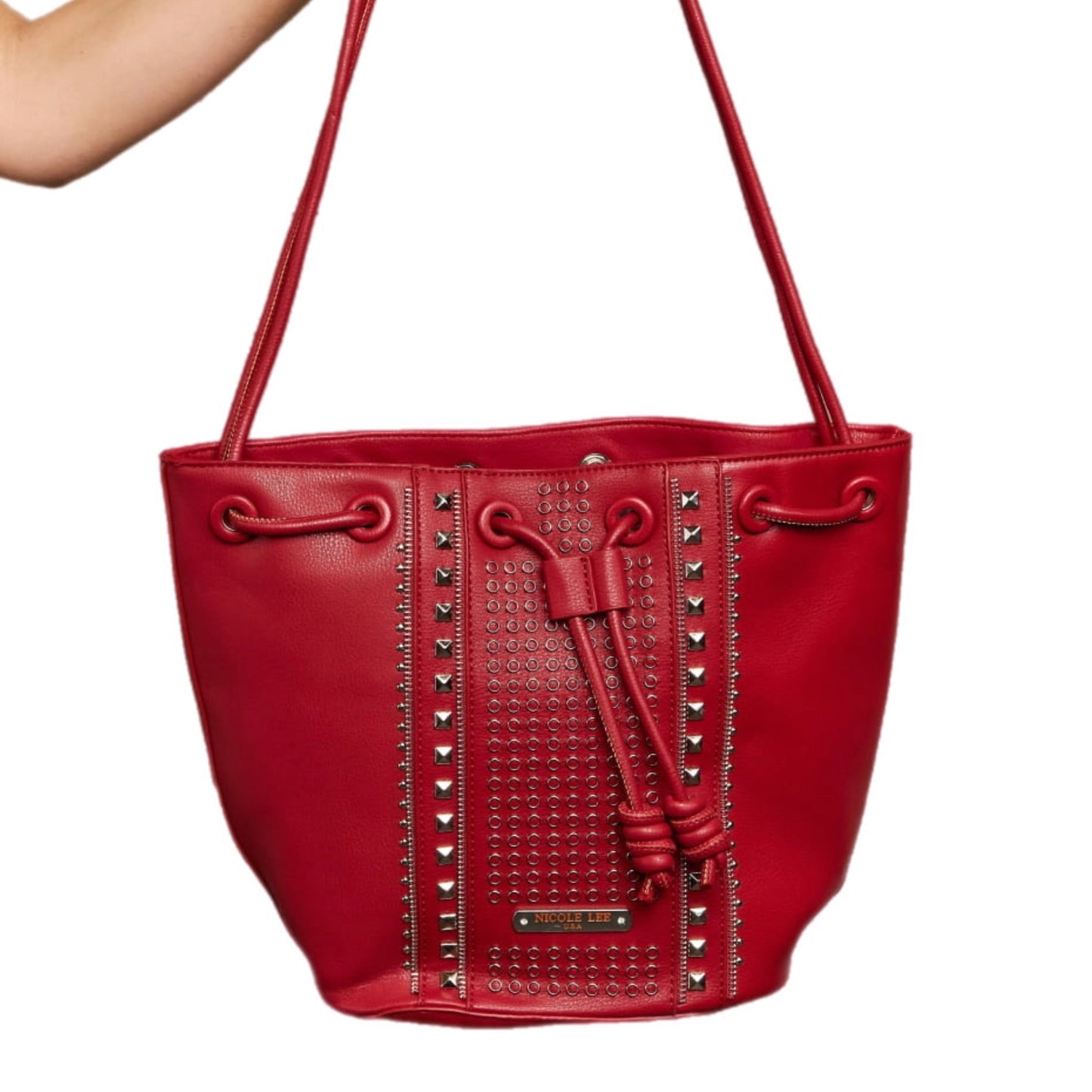 Amy Studded Bucket Bag