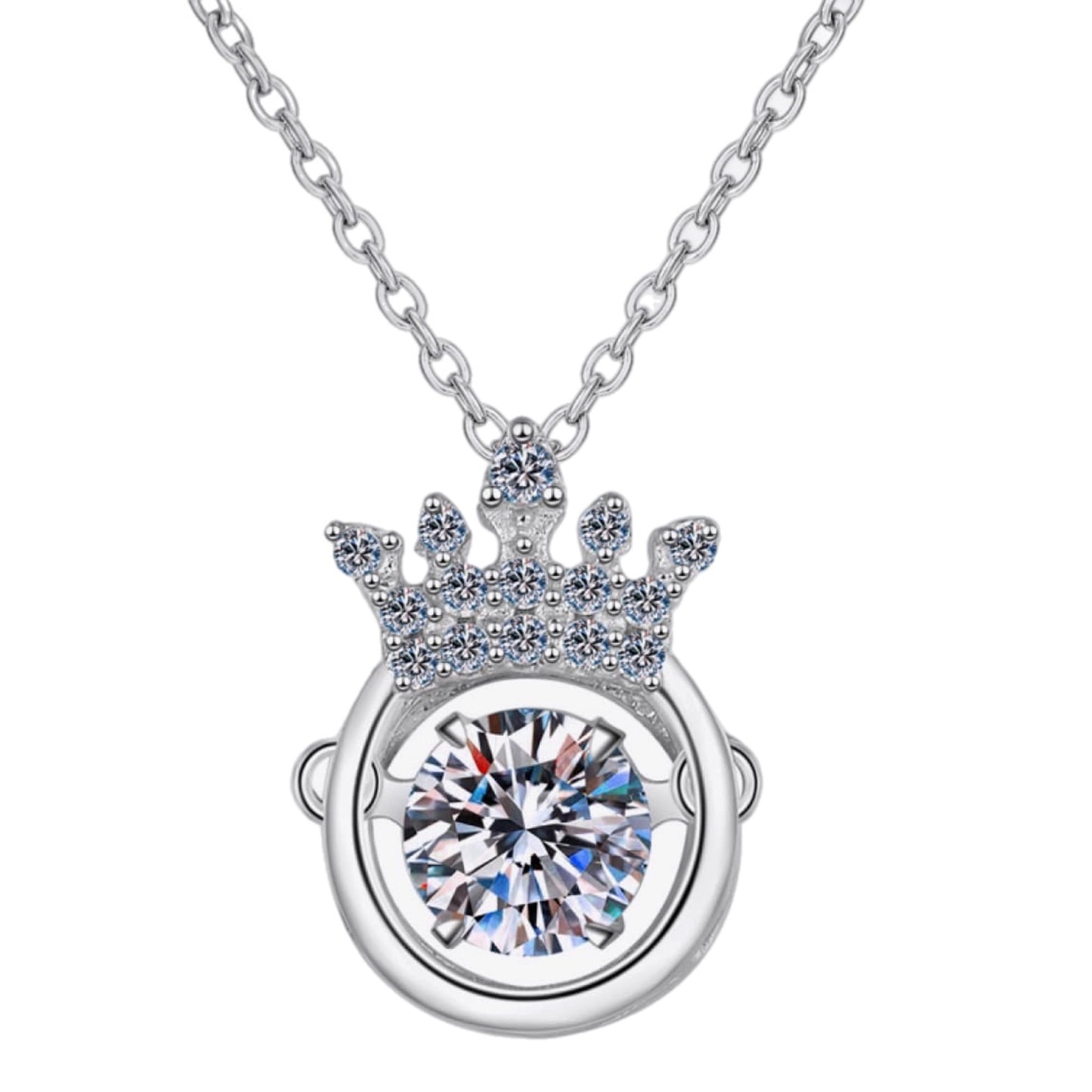 Moissanite Sterling Silver Necklace