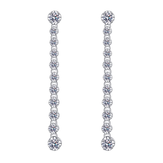 Moissanite Long Earrings