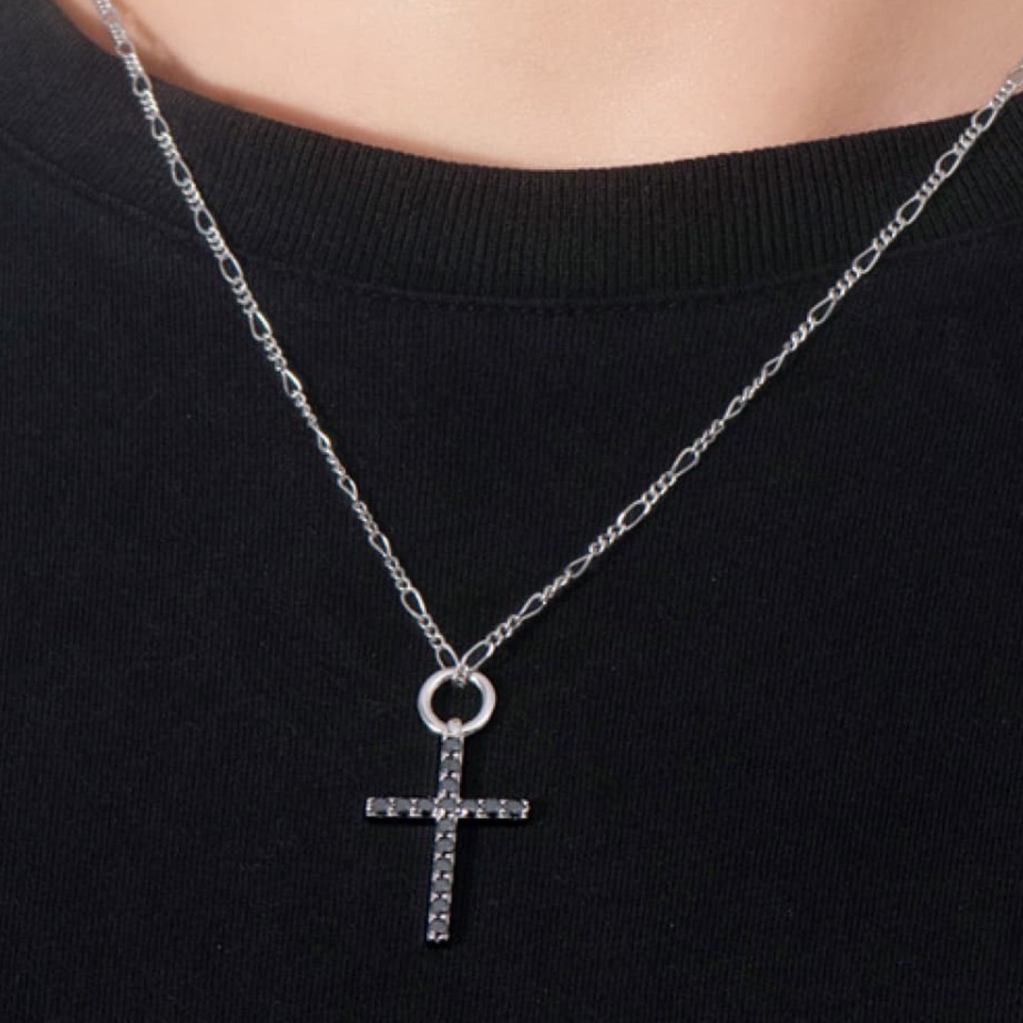 Moissanite Cross Necklace