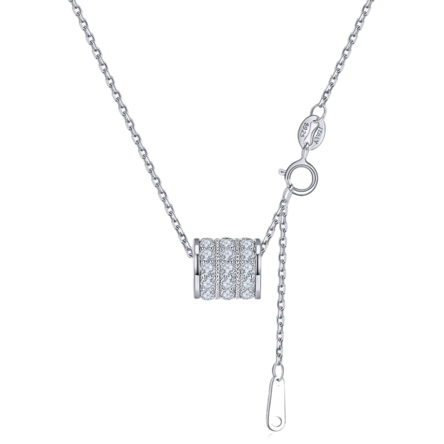 Moissanite Sterling Silver Necklace