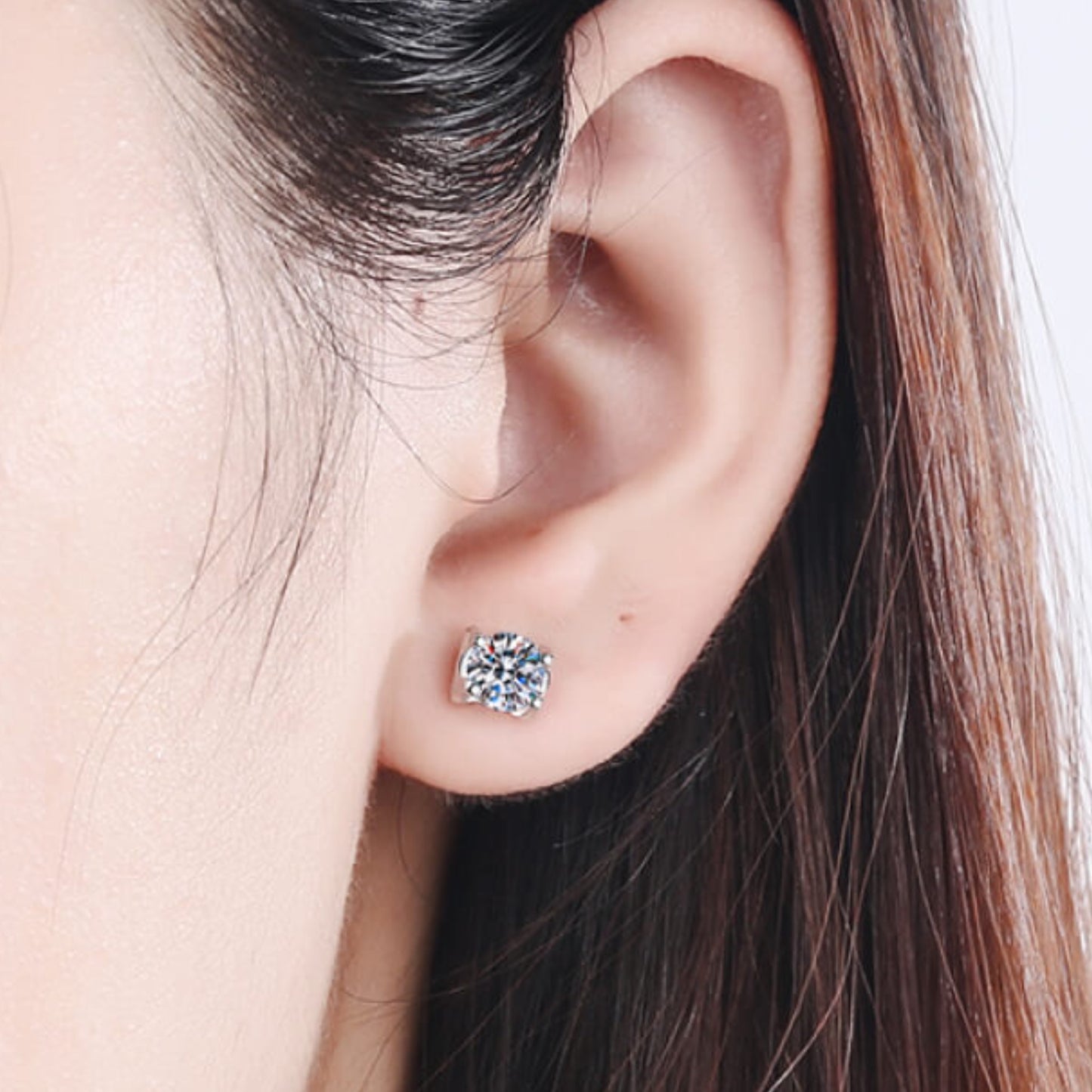 Moissanite Stud Earrings