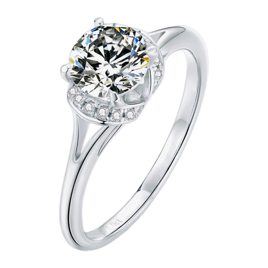 1 Carat Moissanite Ring