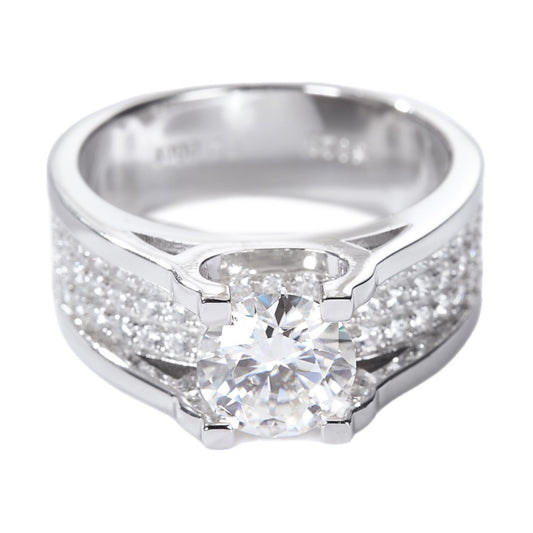 1 Carat Moissanite Ring