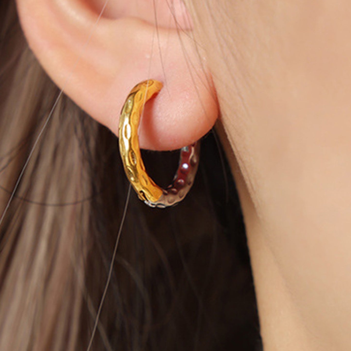 Gold Huggie Earrings