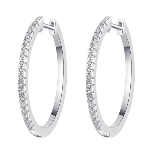 Moissanite Hoop Earrings