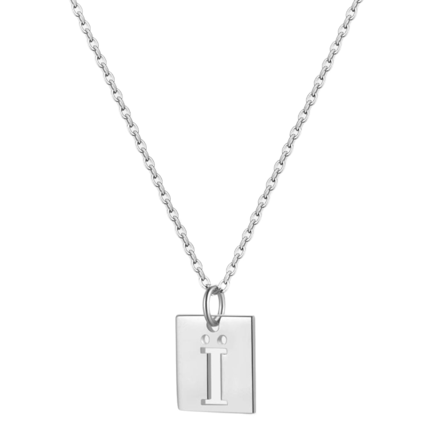 Cutout Rectangle Necklace